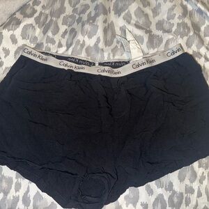 Calvin Klein Black shorts  with Gray Waistband
